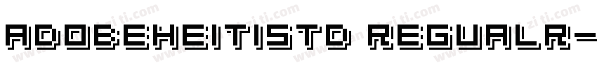 adobeheitistd regualr字体转换